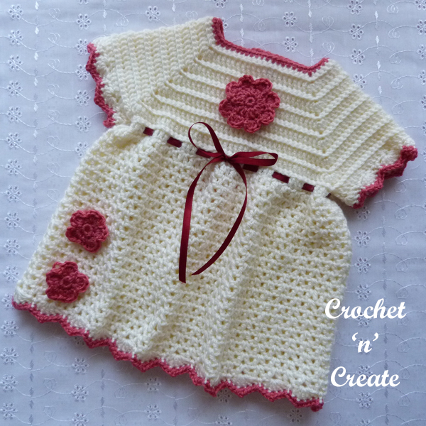 Crochet Newborn Baby Dress