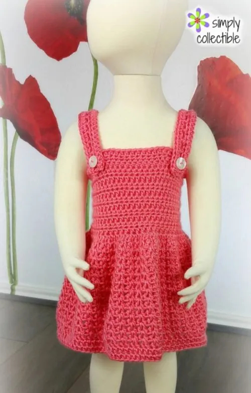 Reversible Crochet Baby Dress 