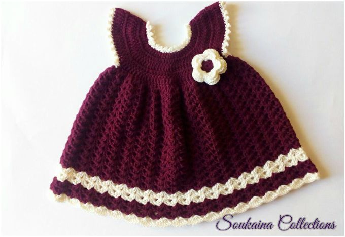 Little Princess Sara Crochet Baby Dress