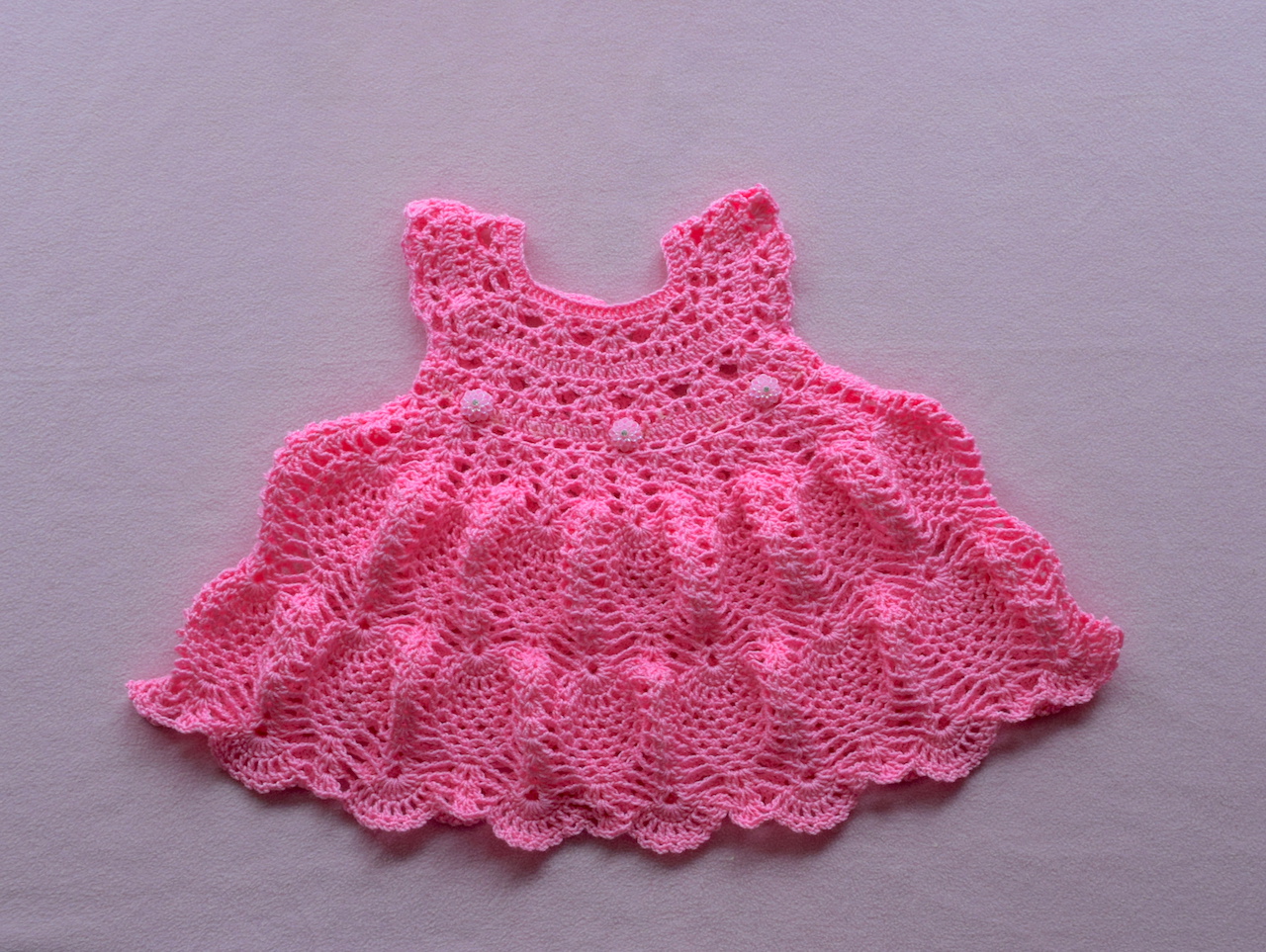 Pinky Pie Crochet Baby Dress