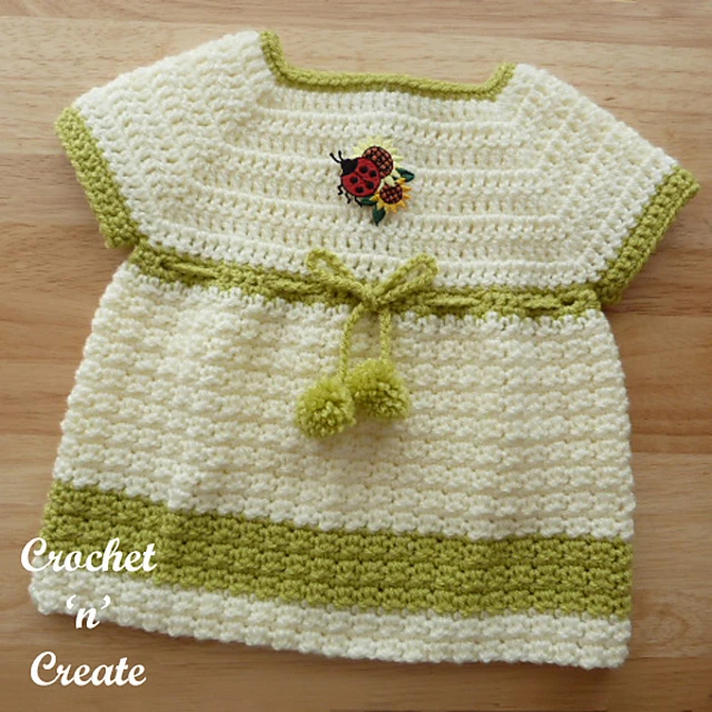 Crochet Woodland Baby Dress