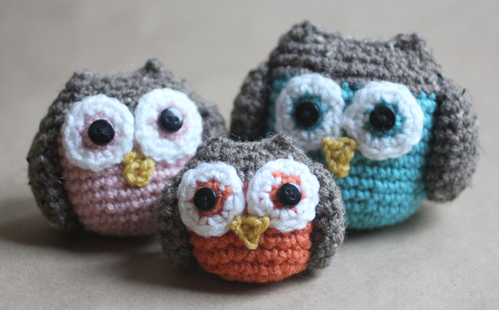 Crochet Owl Family 